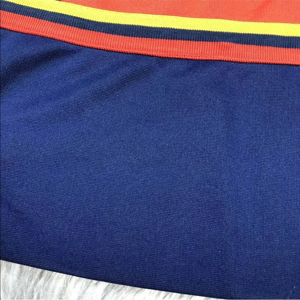 Vintage Snoopy Red Navy Blue Polyester Dress